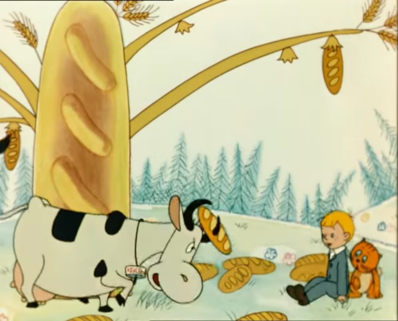 Корова Витя Перестукин — Корова, ты же должна есть траву!
— Фигушки, я плотоядная!