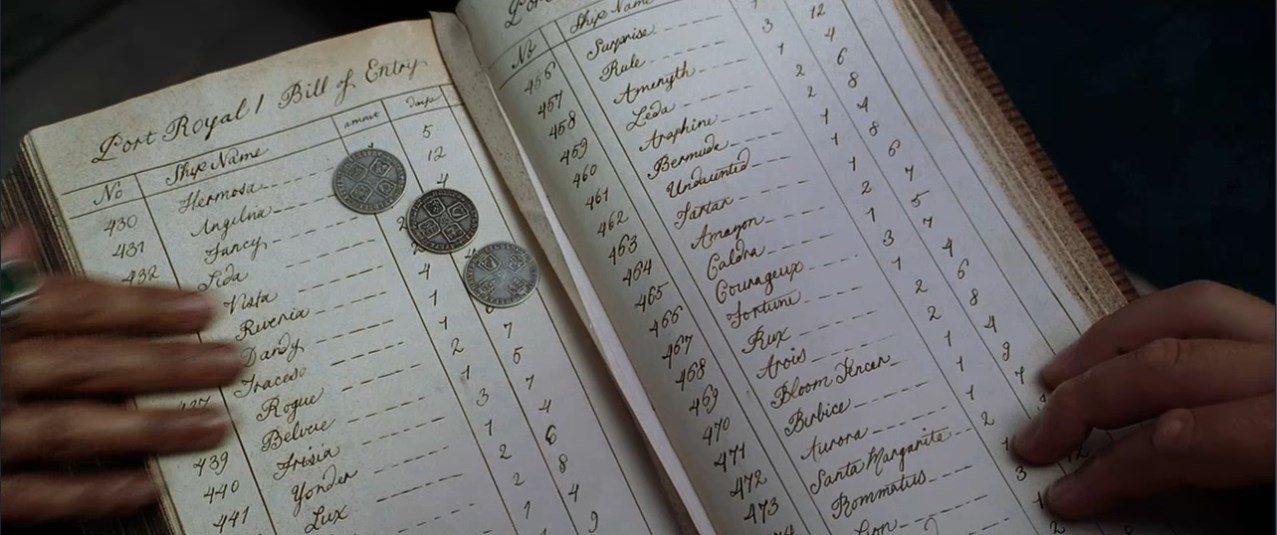 Капитан Джек Воробей Работник порта — Пришвартоваться у причала стоит шиллинг. И назови своё имя!
— Может, лучше три шиллинга? А имя, чёрт с ним...
— Добро пожаловать в Порт-Рояль... мистер Смит.