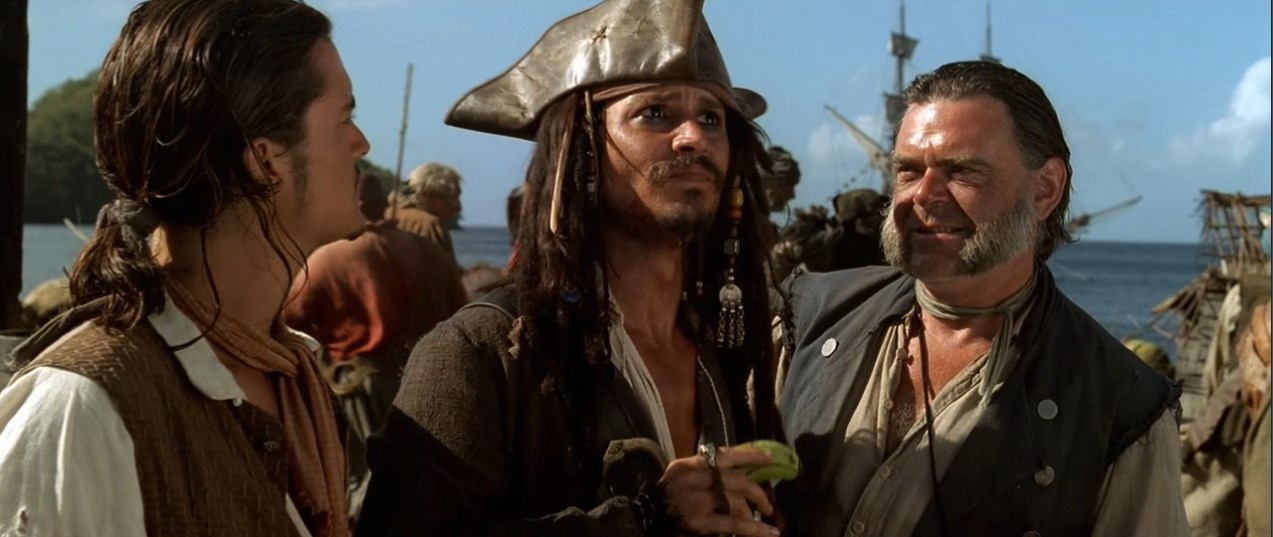 Капитан Джек Воробей Джошами Гиббс — Известно, баба на корабле — к большой беде.
— Не возьмем её — будет хуже.