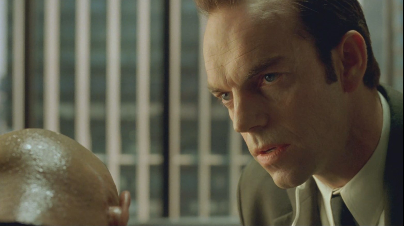 Вы меня слышите, Морфеус? Я буду искренен с Вами. Я... этот город... ненавижу. Этот зоопарк, тюрьму, эту реальность — называйте как хотите — меня просто выворачивает. Даже ваш запах. Я дышу им, ощущаю кожей вашу вонь. И хотя я понимаю, что это глупо, я опасаюсь подхватить вашу заразу, каждый день думаю об этом! Забавно? Мне нужно отсюда выйти. Мне нужно освободиться. Я знаю, что у Вас есть ключ, он — в Вашем мозгу. После разрушения Зиона я могу покинуть вас! Понимаете? Мне нужны коды. Я пытаюсь найти Зион, и Вы мне все по-хорошему расскажете или... умрете.