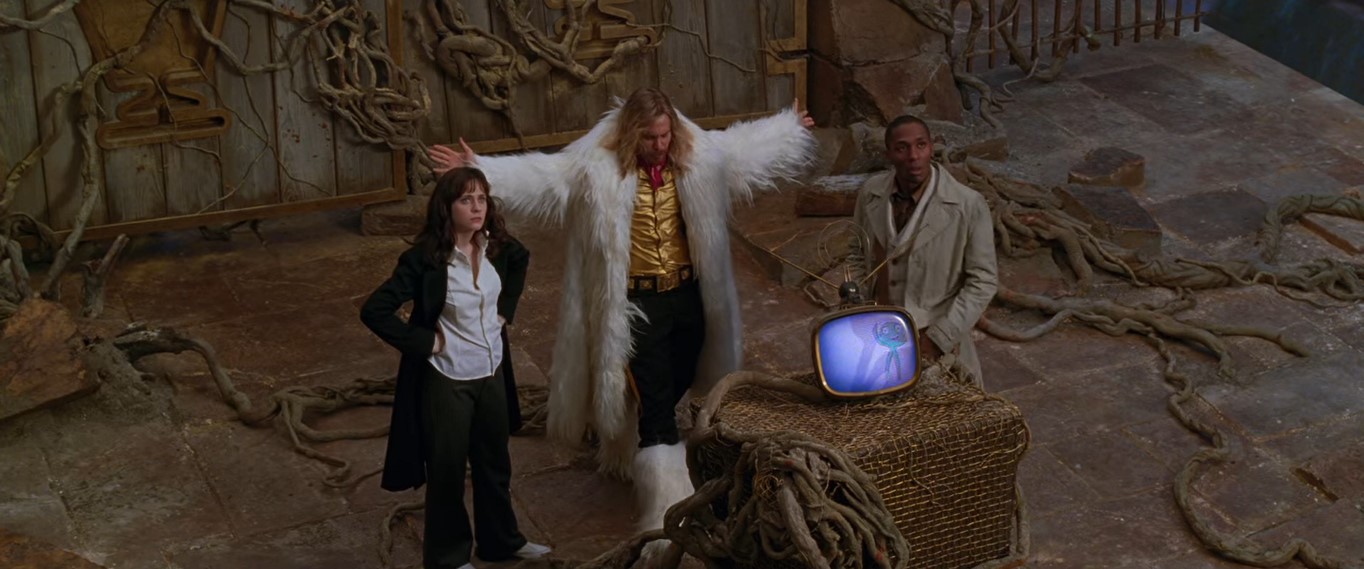 — Великий Думатель! Мы пришли издалека, мрак... Ты вычислил основной вопрос жизни, Вселенной и вообще?
— О, нет. Я смотрела телек. Я создала для этого другой компьютер.
— О, верно. Я забыл. Он здесь?
— Нет, это другая планета.
— Так он на другой планете?
— Это была планета, тупица. Вогоны уничтожили её для того, чтобы проложить гиперпространственную магистраль.
— Что ж, ну ладно. Ты точно не знаешь вопрос? Ну может чего-нибудь подскажешь, до тебя нелегко было добраться…
— О, тише, тише, мультик начался.