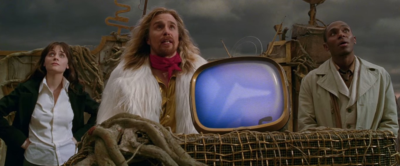 — Великий Думатель! Мы пришли издалека, мрак... Ты вычислил основной вопрос жизни, Вселенной и вообще?
— О, нет. Я смотрела телек. Я создала для этого другой компьютер.
— О, верно. Я забыл. Он здесь?
— Нет, это другая планета.
— Так он на другой планете?
— Это была планета, тупица. Вогоны уничтожили её для того, чтобы проложить гиперпространственную магистраль.
— Что ж, ну ладно. Ты точно не знаешь вопрос? Ну может чего-нибудь подскажешь, до тебя нелегко было добраться…
— О, тише, тише, мультик начался.