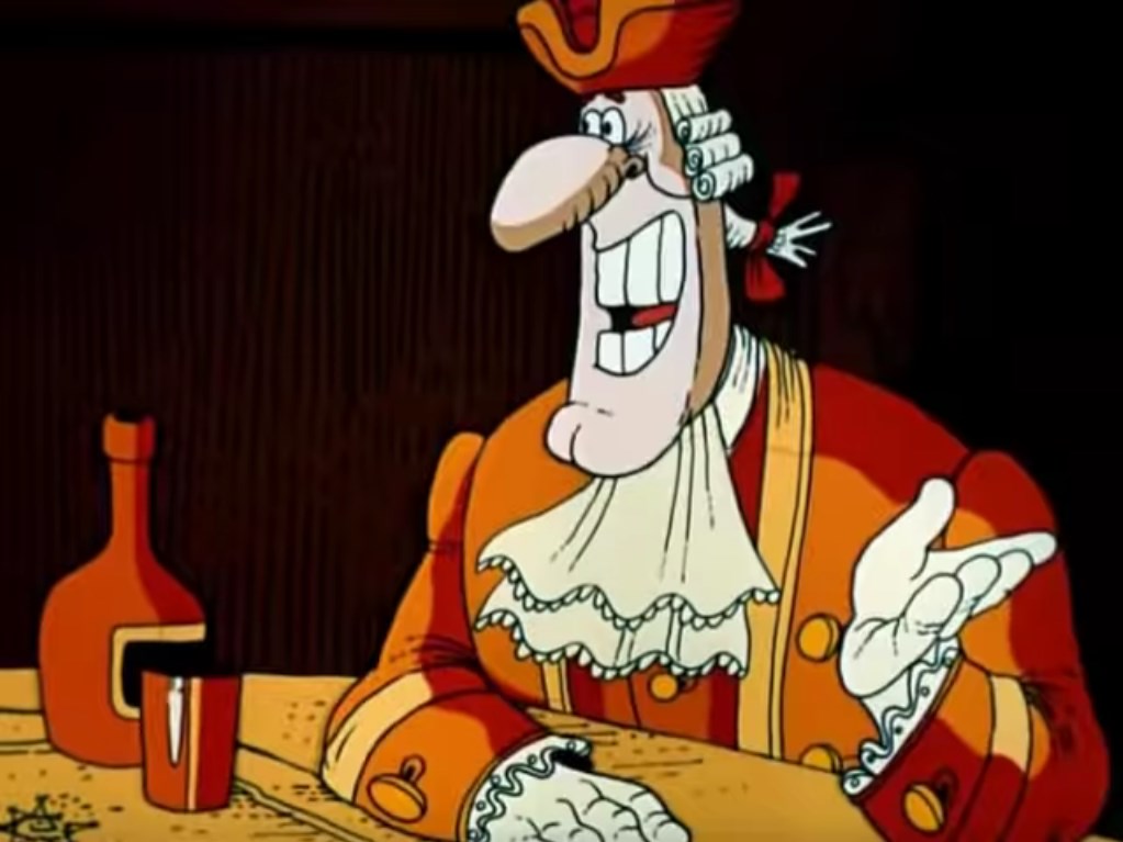 — Капитан! Перехитрил вас Джон Сильвер! Он замечательный человек!
— Он был бы ещё замечательнее, если бы болтался на рее!