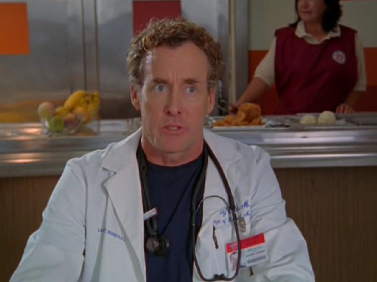 Доктор Перри Кокс Карла Эспиноса — Доктор Кокс, вы должны помочь Джей Ди вылезти из депрессии!
— Знаете, обычно я вам говорю «нет», но сегодня в виде исключения я вам скажу «НЕ-Е-Е-Т!»