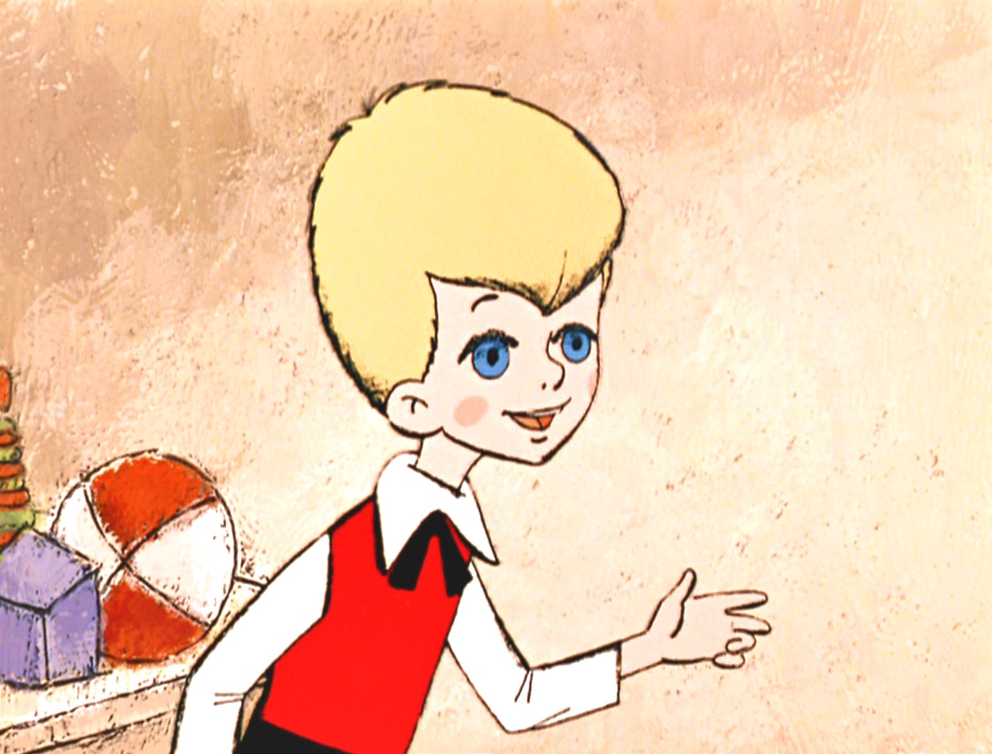 — Слушай! Может ты хочешь... есть колбаса жареная.
— Жареная?
— Угу.
— Эээх, попадёшь к вам в дом — научишься есть всякую гадость!